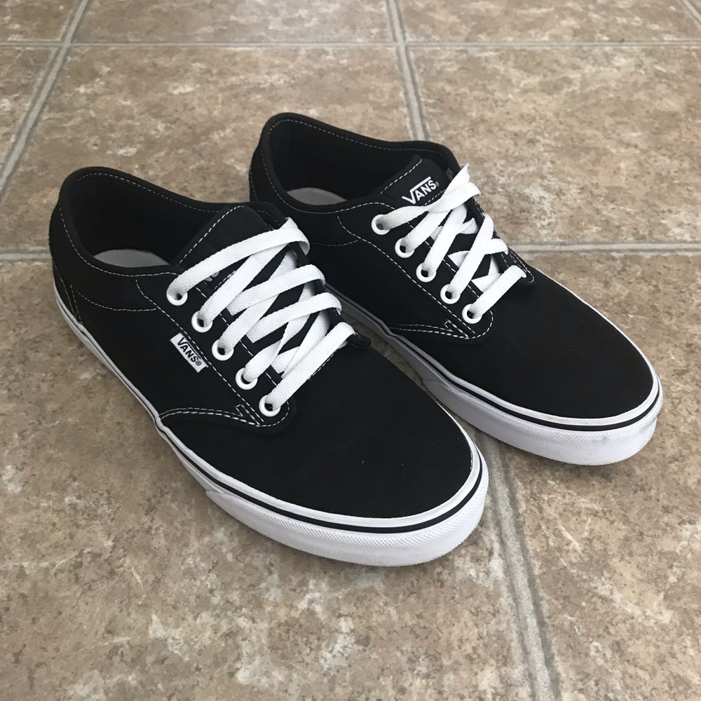 Authentic black/white vans